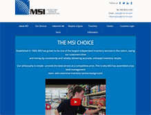Tablet Screenshot of msi-inv.com
